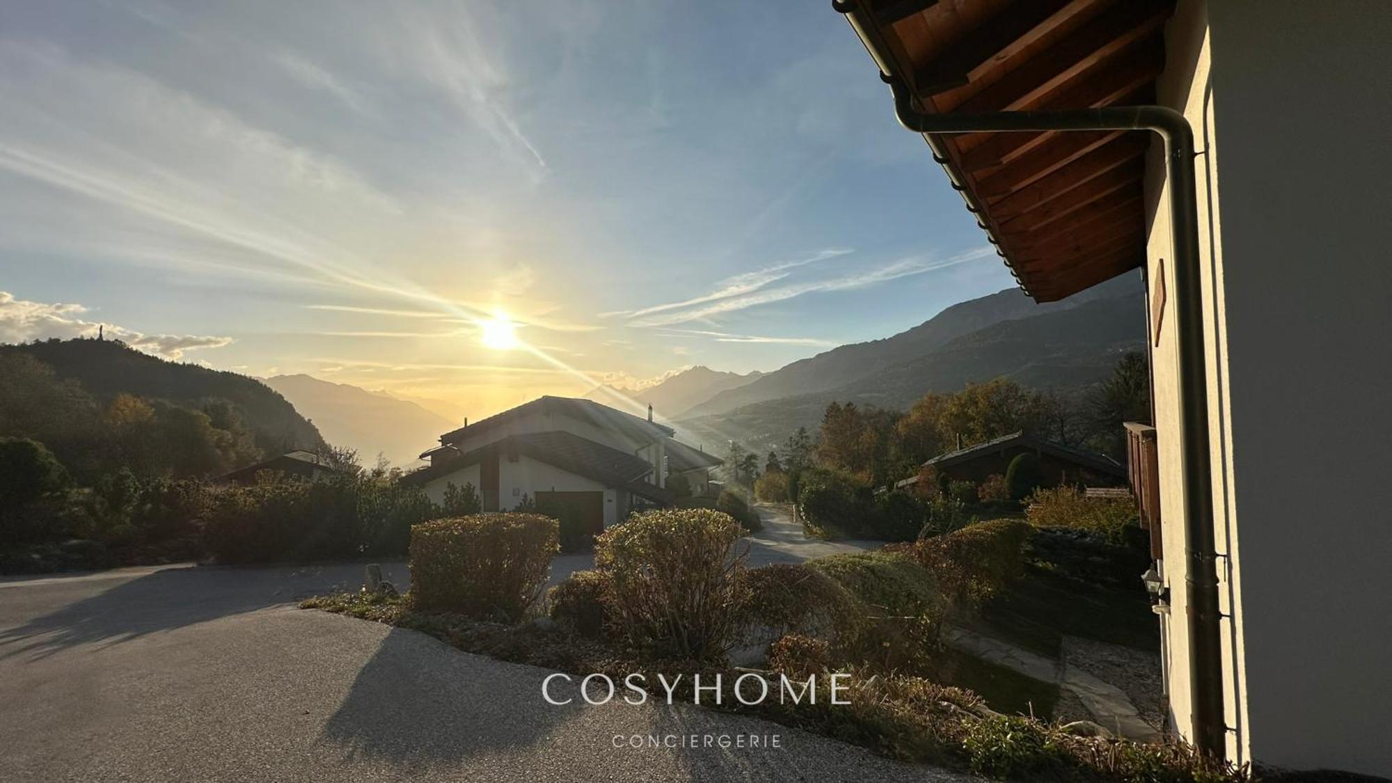 Chalet Des Alpes - Sunset View - Crans-Montana Exterior photo